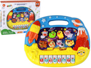 Edukacinis pianinas anglų kalba, geltonas