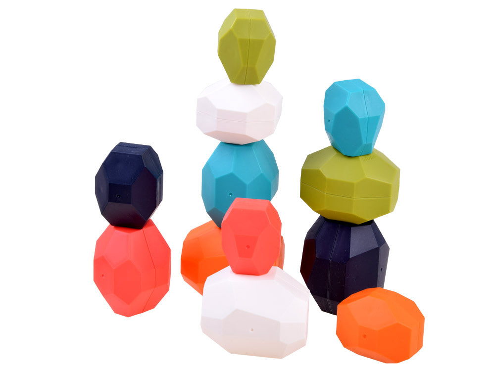 Balansinių kaladėlių rinkinys „Akmenys“