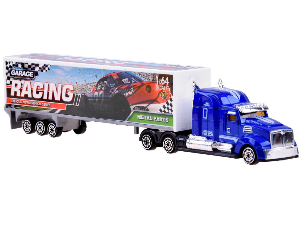 Sunkvežimis su automobiliais ir priedais