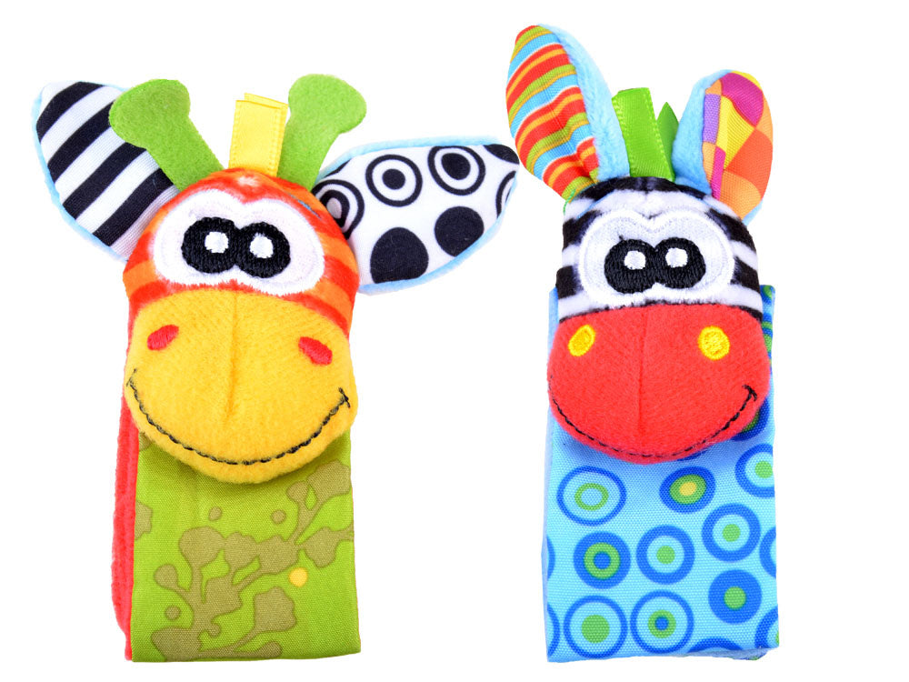 Kojinės ir apyrankės su barškučiais, 4 vnt.