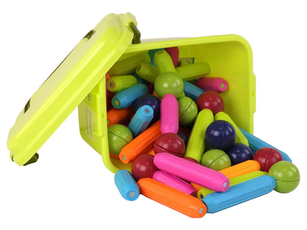 Magnetinės kaladėlės lagamine 64 el.