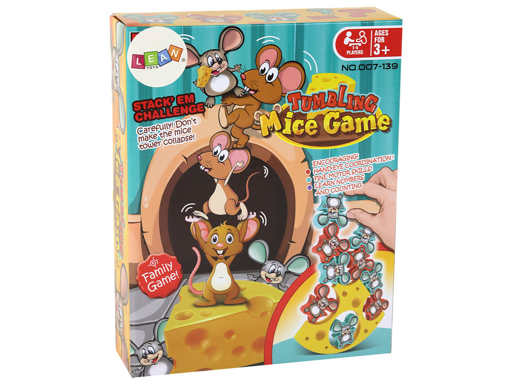 Balansavimo žaidimas vaikams „Sūrio bokštas“ 12 vnt.