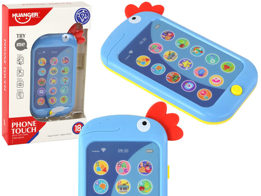 Mokomasis telefonas vaikams anglų kalba, mėlynas