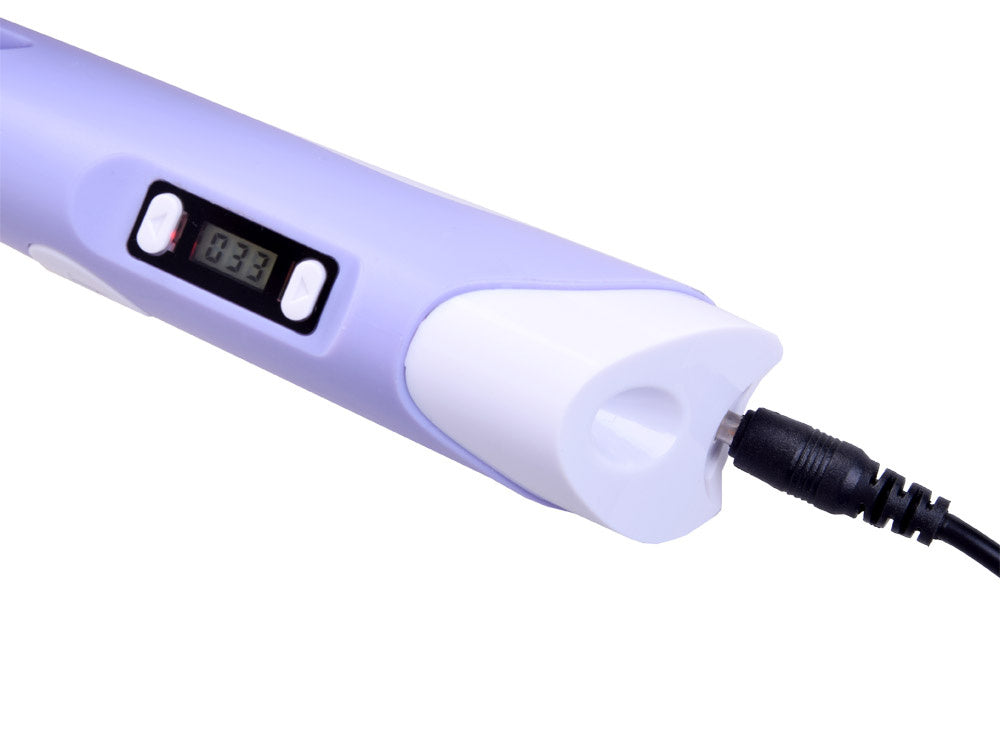 3D stebuklingas rašiklis su priedais, violetinis