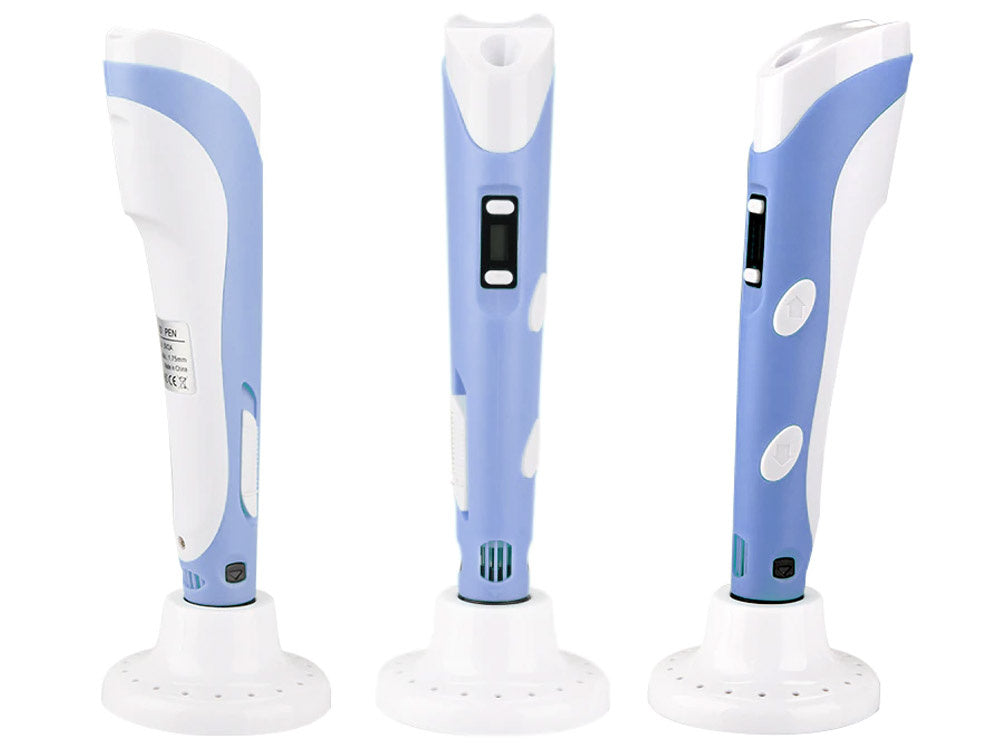 3D stebuklingas rašiklis su priedais, violetinis