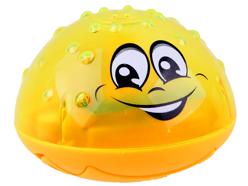 Plūduriuojantis ir šviečiantis vonios fontanas, geltonas