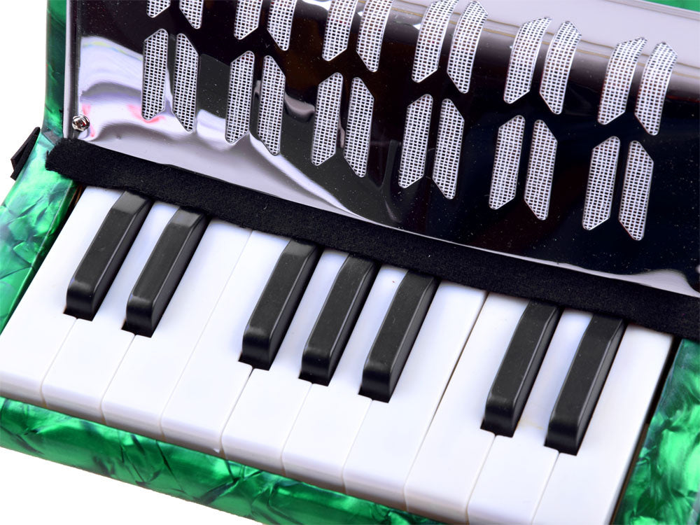 Didelis vaikiškas akordeonas, žalias