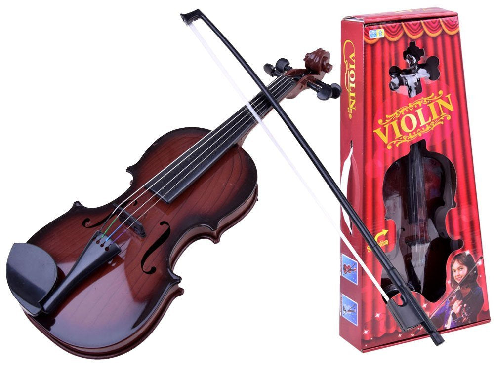 Vaikiškas smuikas, tamsiai rudas