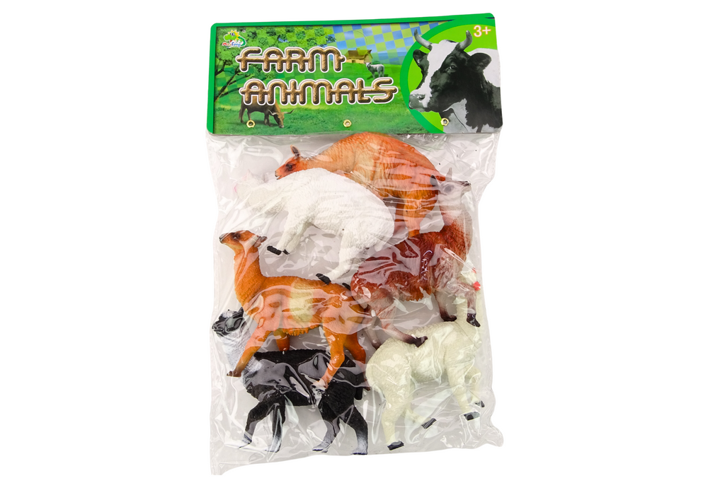 Alpakų ir lamų figūrėlių rinkinys 6 vnt.