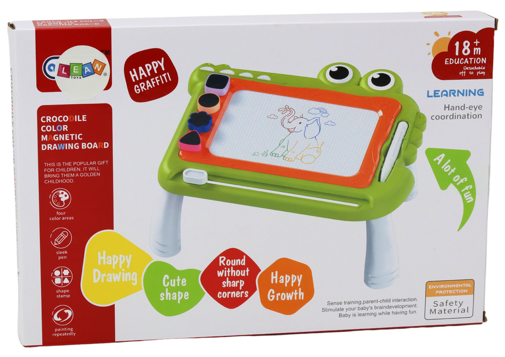 Piešimo stalas krokodilas, žalias