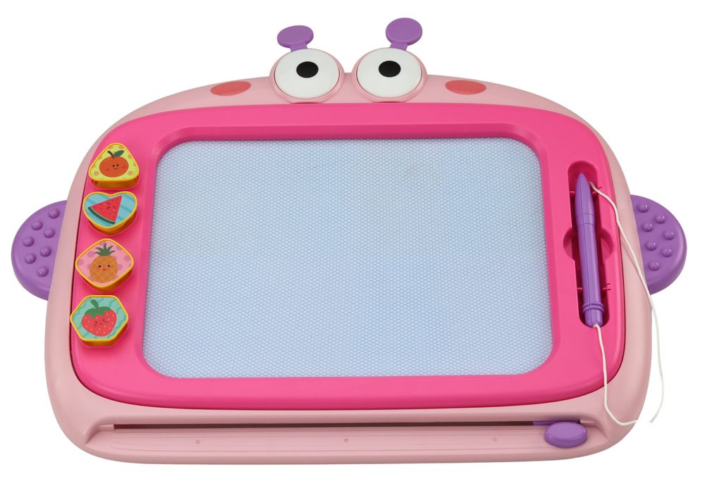 Magnetinė piešimo lenta su antspaudais, rožinė