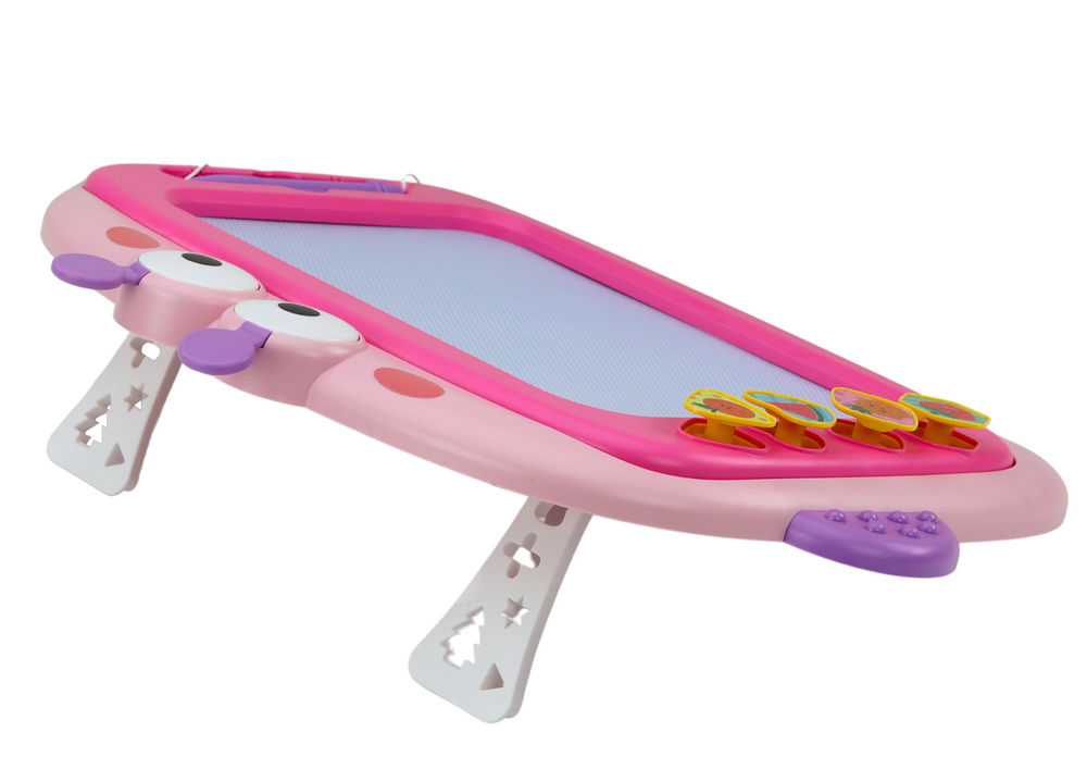 Magnetinė piešimo lenta su antspaudais, rožinė