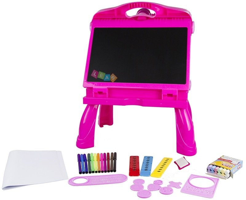 Interaktyvi piešimo lenta su projektoriumi, rožinė