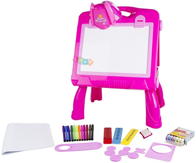 Interaktyvi piešimo lenta su projektoriumi, rožinė