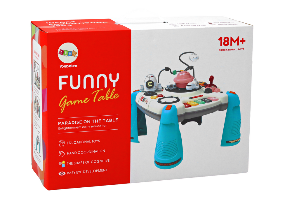 Interaktyvus edukacinis stalas, raudonas