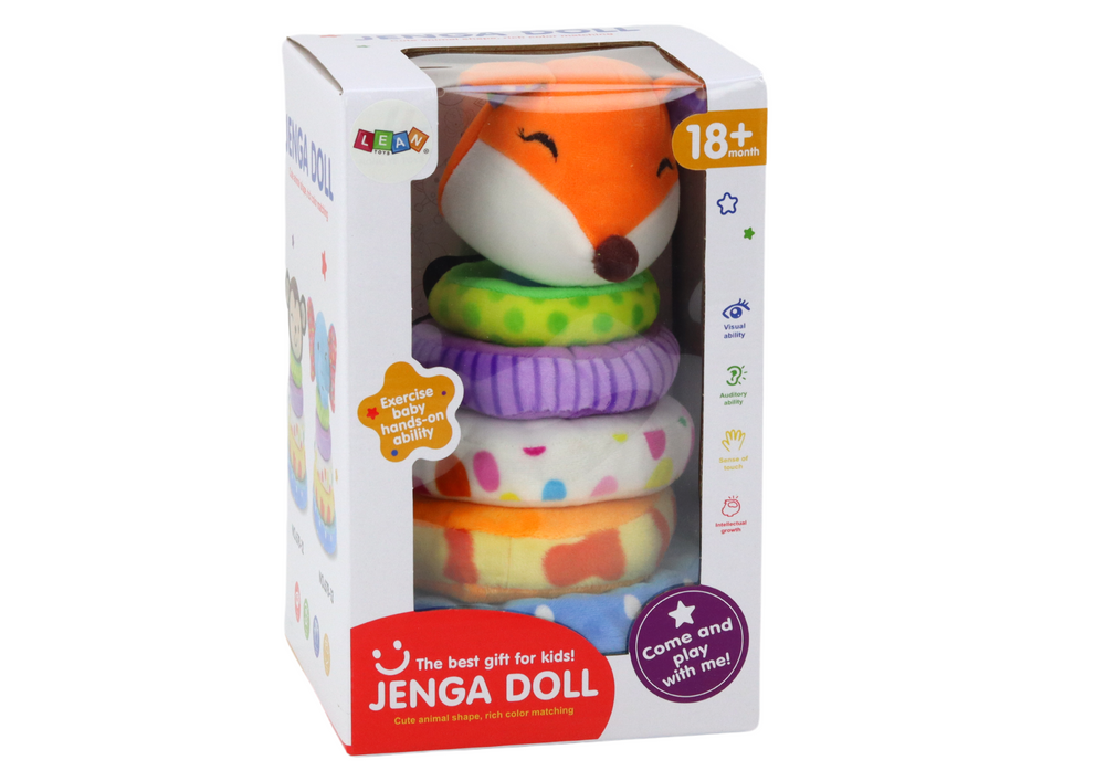 Edukacinė pliušinė piramidė lapė 27 cm