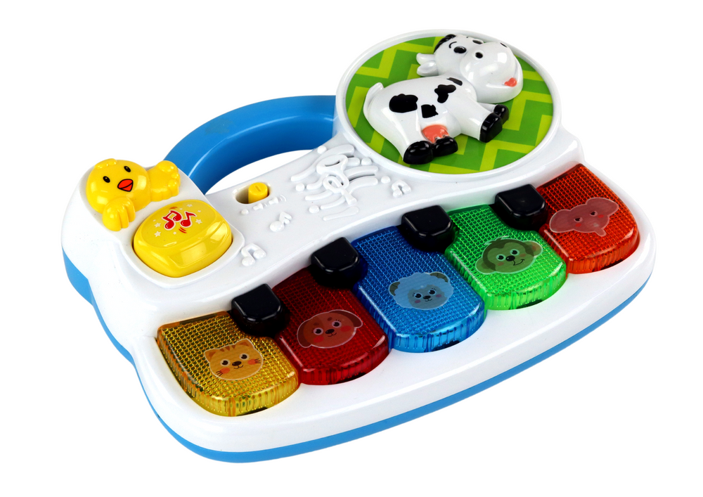 Muzikinis edukacinis pianinas gyvūnai