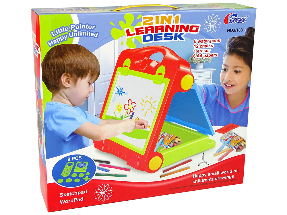 Sulankstoma piešimo lenta 2in1 su priedais