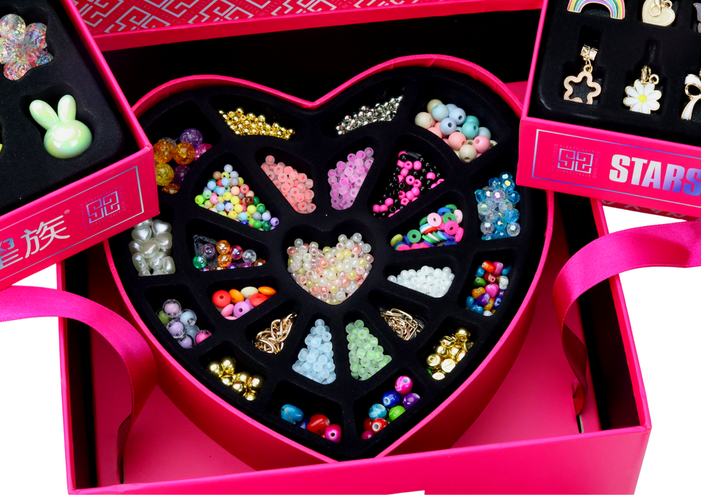 Papuošalų gaminimo rinkinys skrynelėje 1267 el.