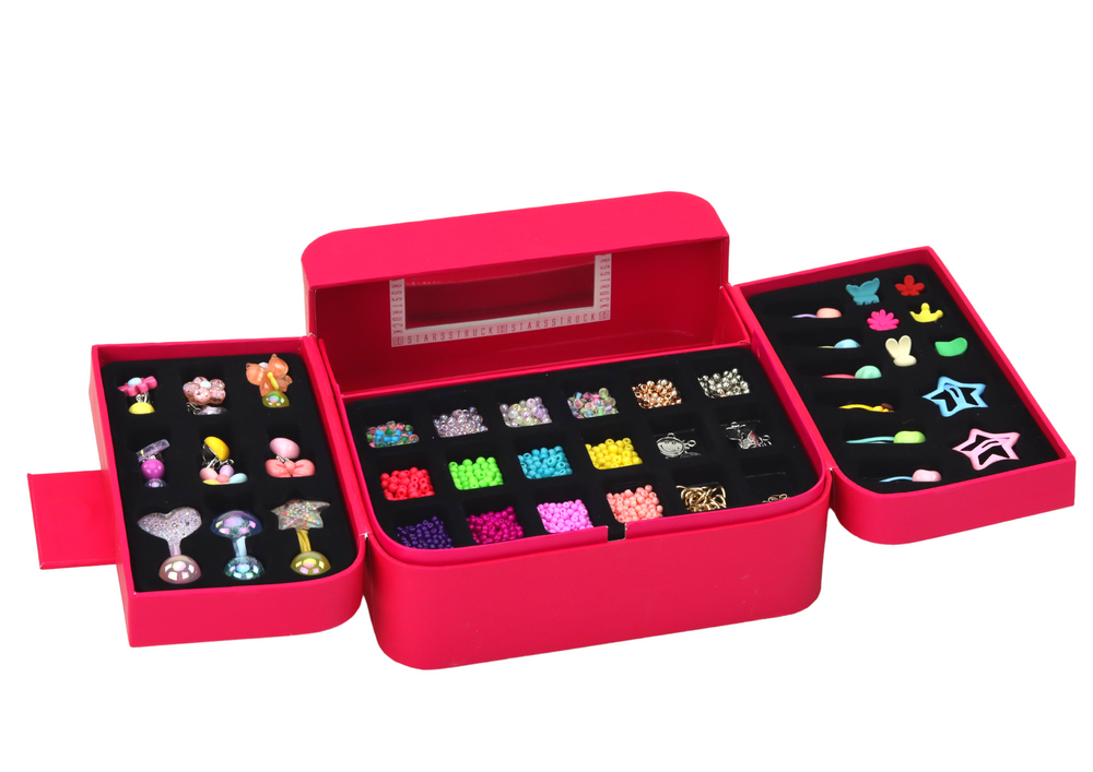 Kūrybinis papuošalų kūrimo rinkinys skrynelėje