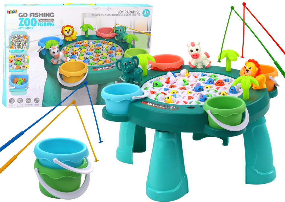 Interaktyvus žvejybos stalas, mėlynas