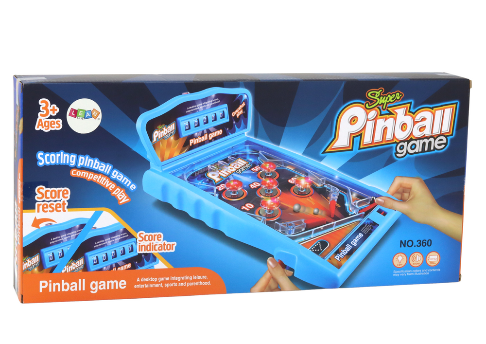 Arkadinis žaidimas „Pinball“ su garso ir šviesos efektais