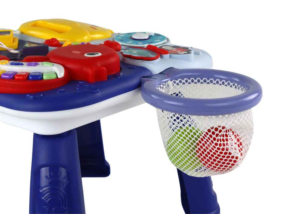 Edukacinis vaikiškas staliukas 2in1, mėlynas