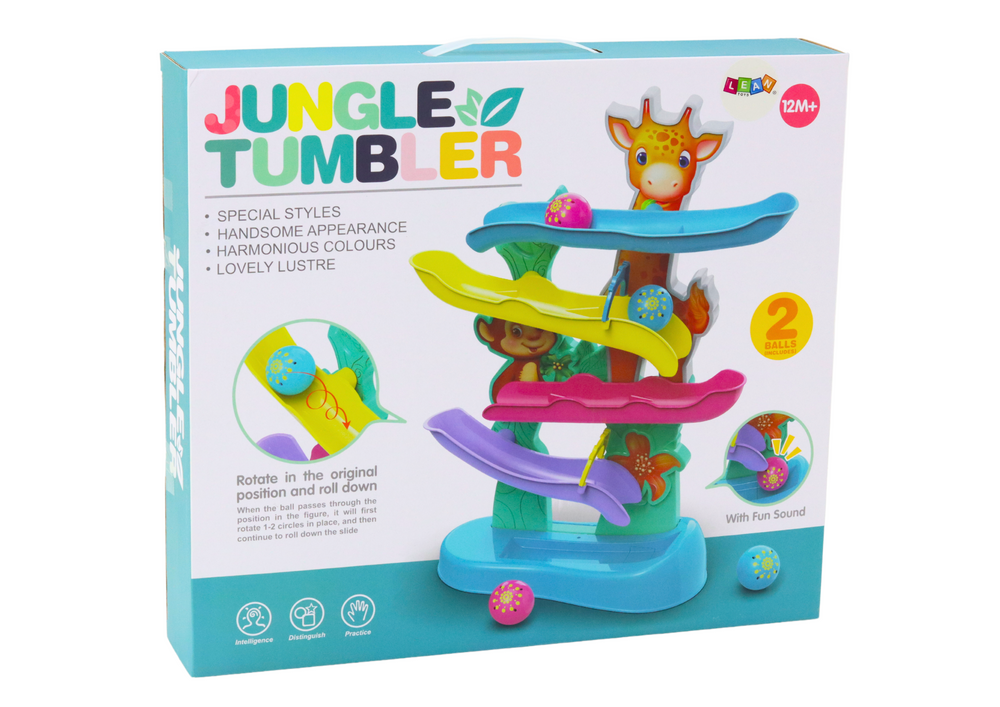 Kamuoliukų trasa vaikams su garso efektais