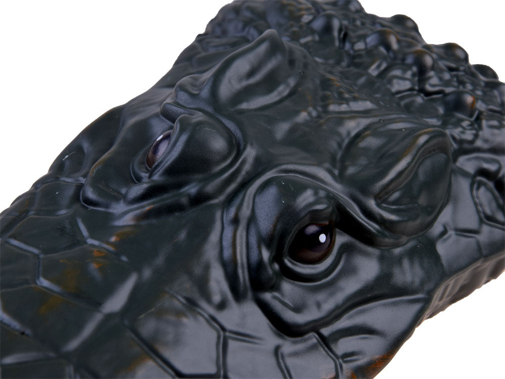 Nuotoliniu būdu valdoma valtis 2in1, krokodilas, raudona