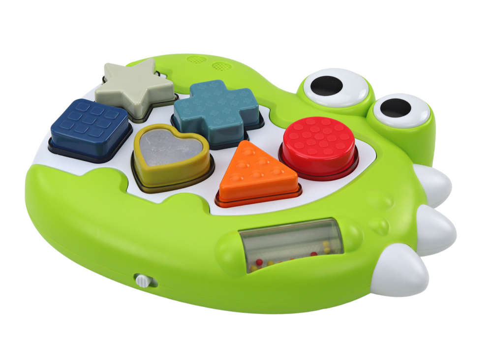 Sensorinis rūšiuoklis dinozauras su garsais