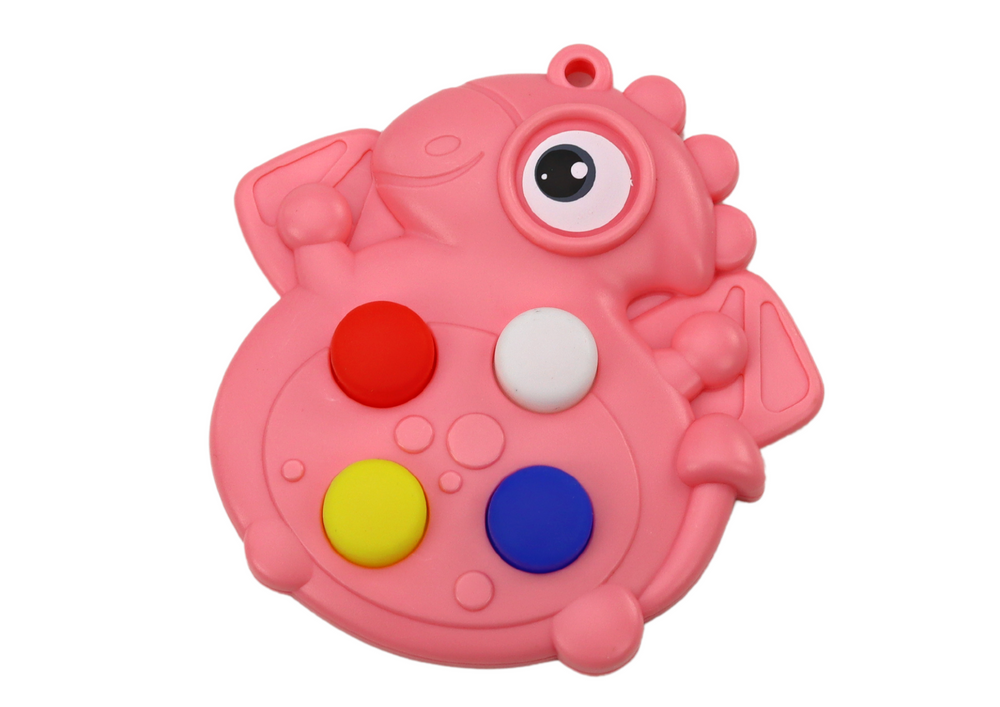 Antistresinis kišeninis žaislas Pop It dinozauras