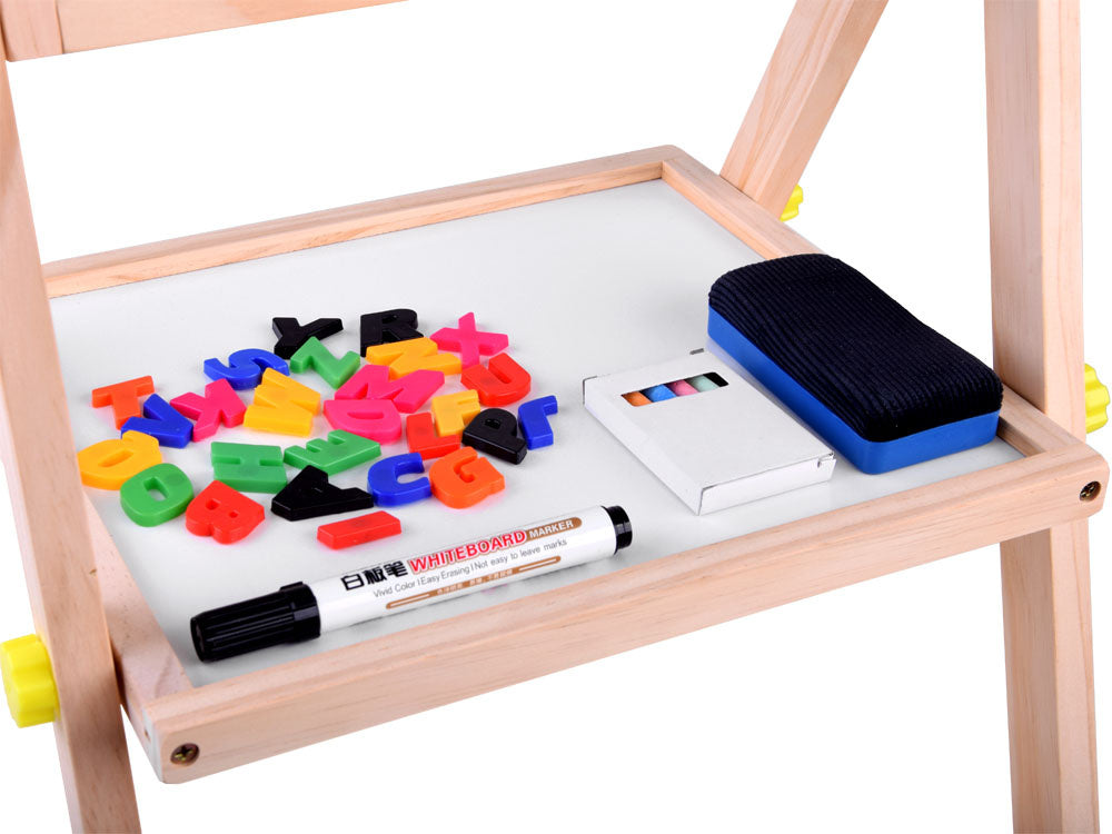 Medinė rašomoji lenta 3in1 su priedais