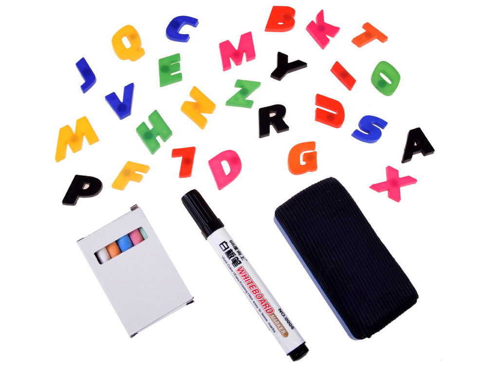 Medinė rašomoji lenta 3in1 su priedais