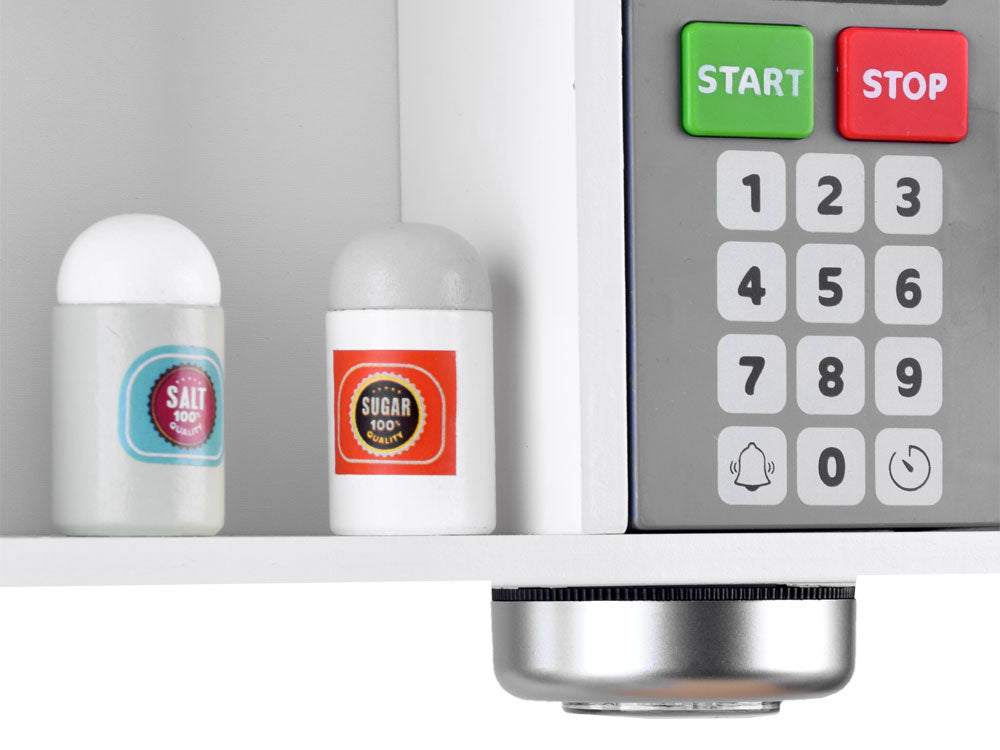 Didelė medinė virtuvė vaikams su priedais