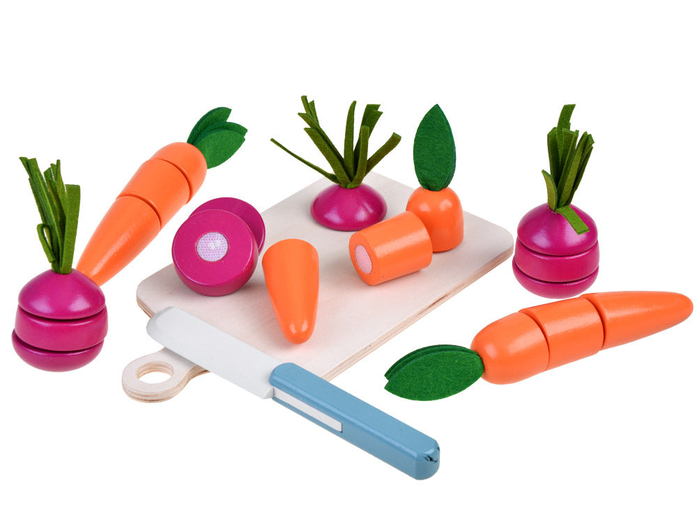 Vaikiška medinė virtuvė su priedais