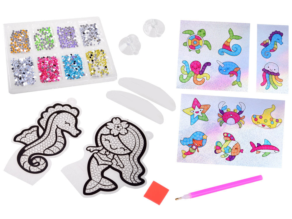 Kūrybinis rinkinys deimantinė mozaika, jūros pasaulis