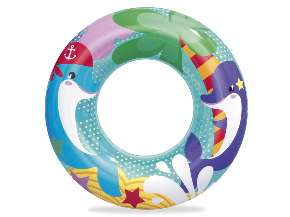 Pripučiamas plaukimo ratas vaikams delfinas 51cm, Bestway