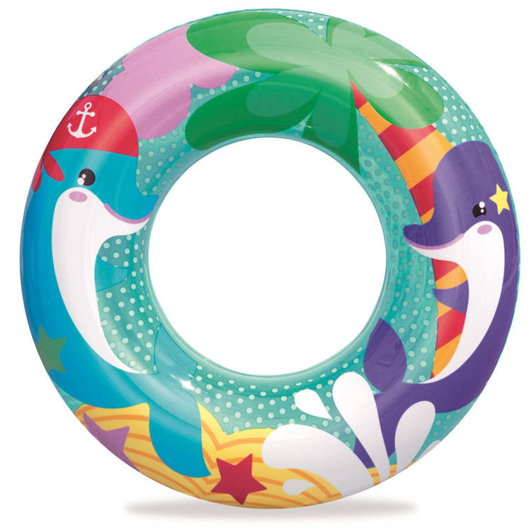 Pripučiamas plaukimo ratas vaikams delfinas 51cm, Bestway