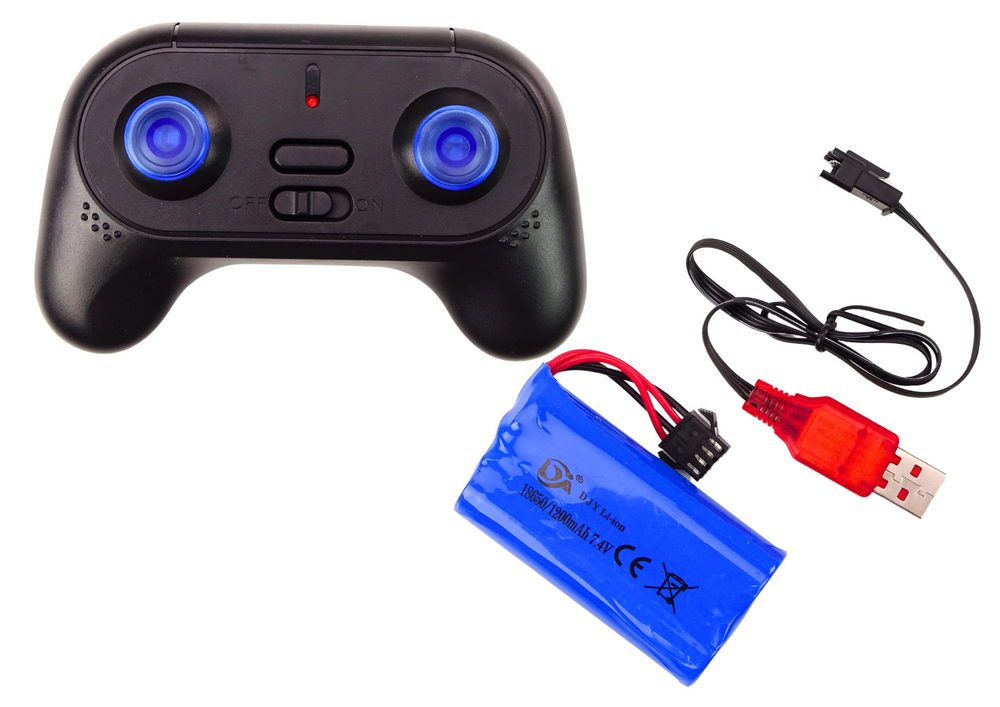 Nuotoliniu būdu valdomas didelis visureigis 1:6 2.4G, sidabrinis