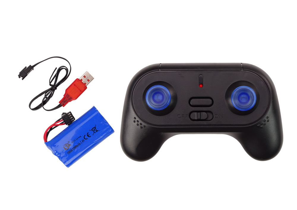 Nuotoliniu būdu valdomas didelis visureigis 1:6 2.4G, mėlynas