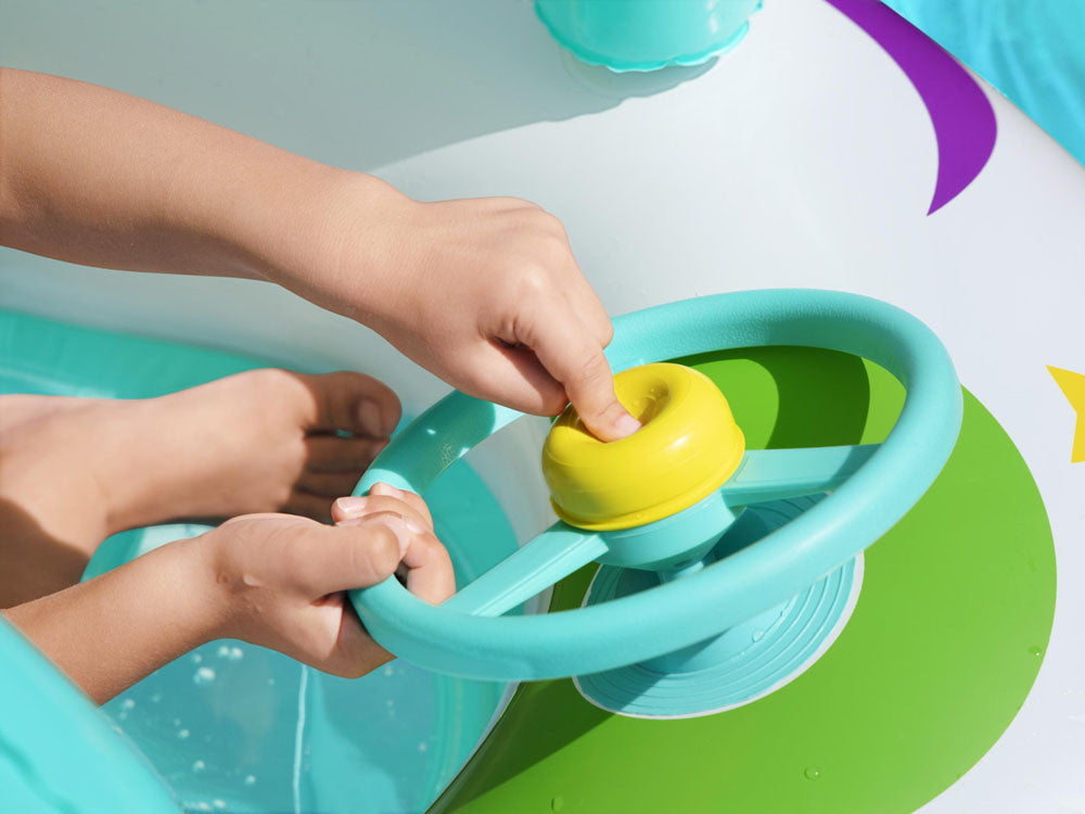 Pripučiama valtis su stogeliu vaikams, Bestway