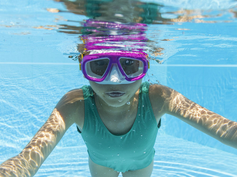 Nardymo akiniai kaukė, violetinė, Bestway