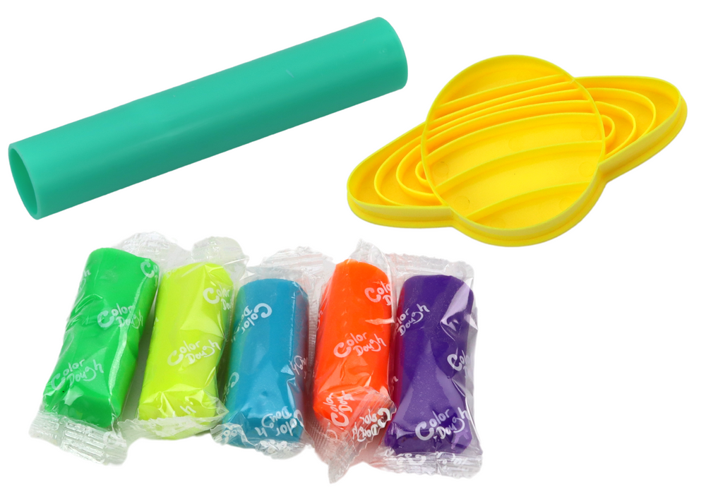 Plastilino rinkinys su planetų formelėmis
