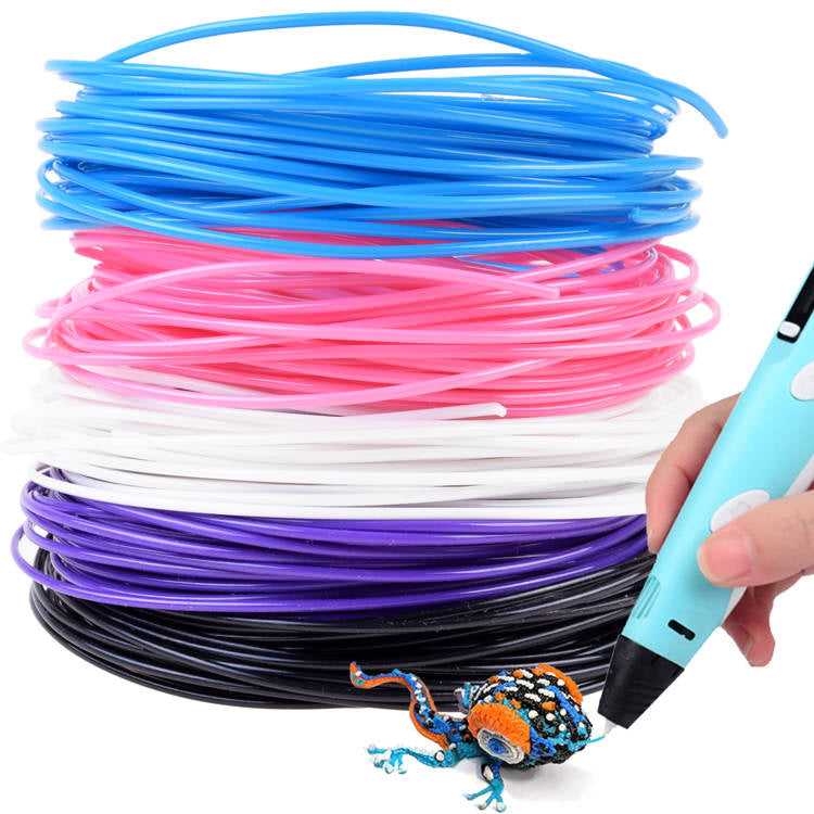 3D rašiklių užpildų rinkinys 5 spalvos