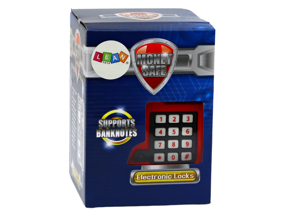 Elektroninis seifas taupyklė, raudona