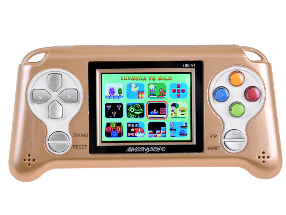 Žaidimų konsolė Game King 70 žaidimų, auksinė