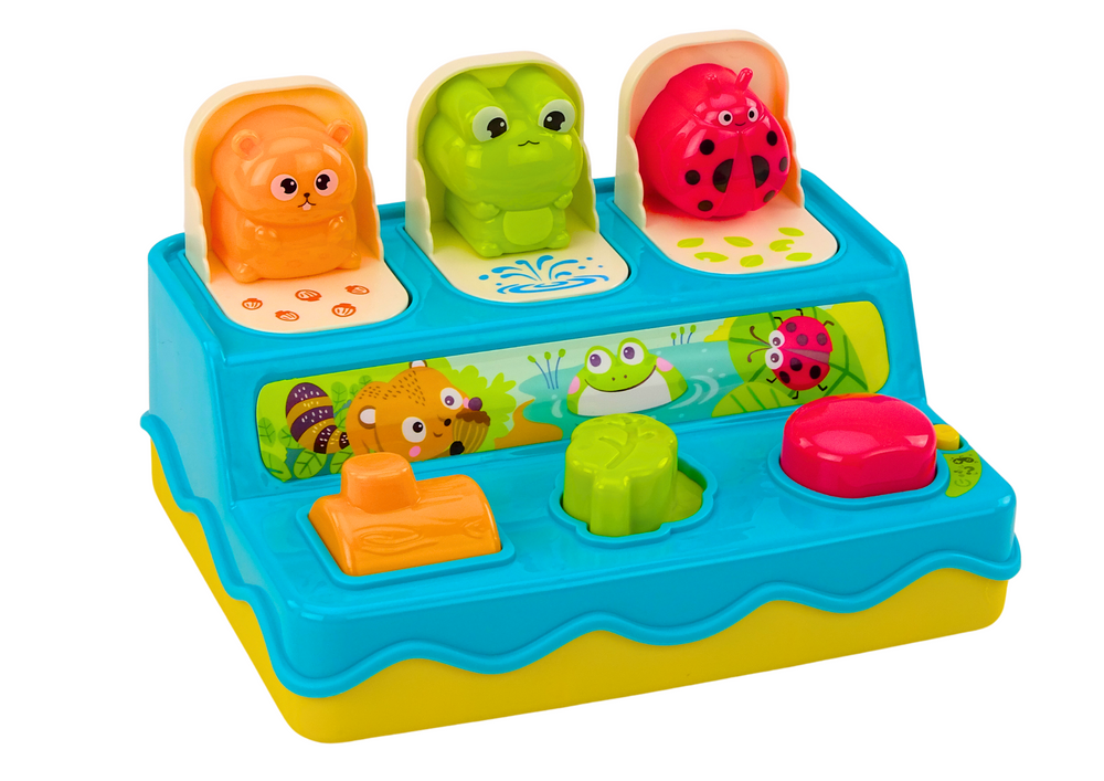 Interaktyvus iššokantis gyvūnų žaidimas