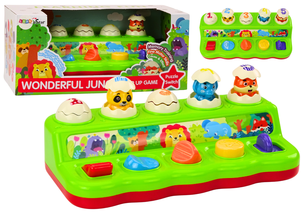 Edukacinis panelinis žaislas vaikams su garso ir šviesos efektais