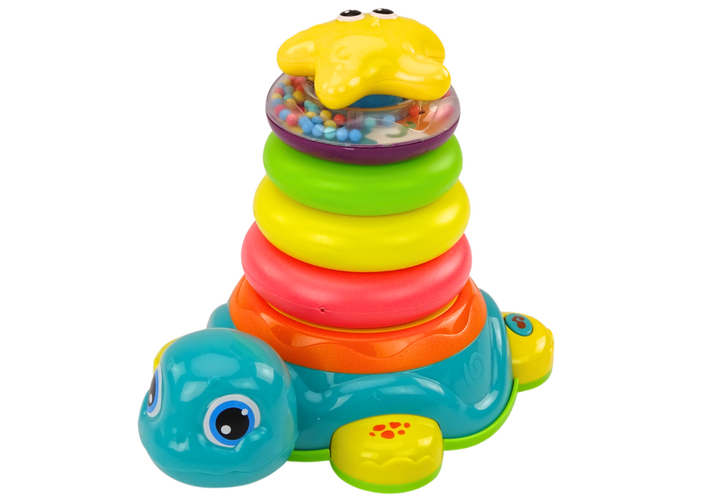 Edukacinė piramidė vėžliukas su garso ir šviesos efektais