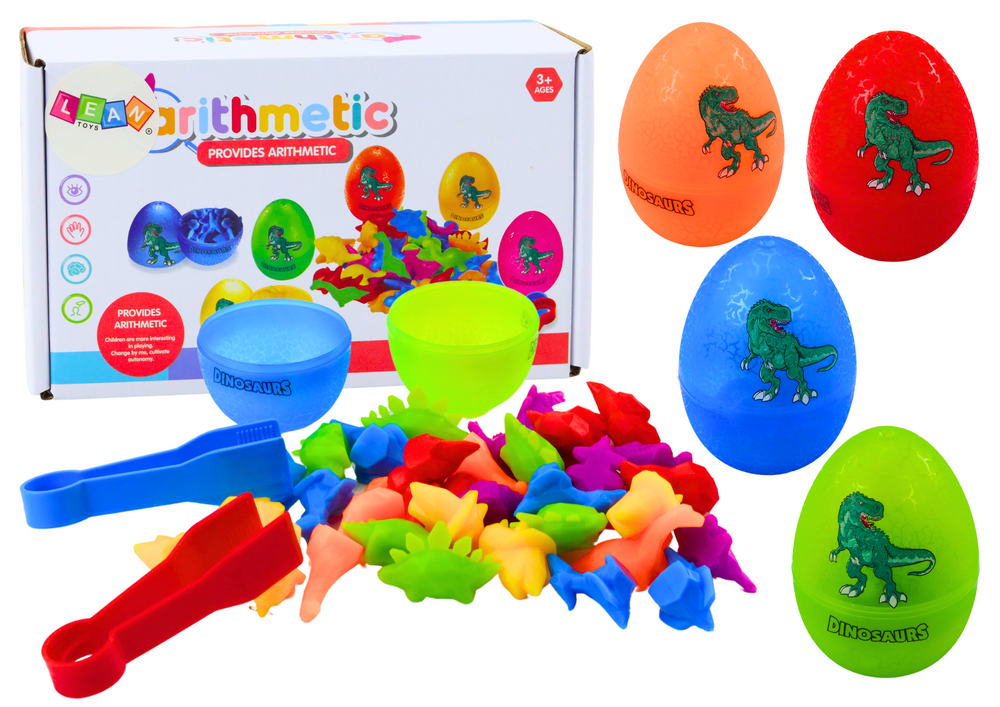 Arkadinis dinozaurų kiaušinių rūšiavimo žaidimas 6 dalys